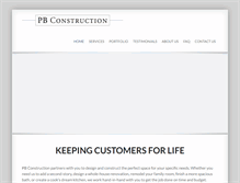 Tablet Screenshot of pbconstruct.com